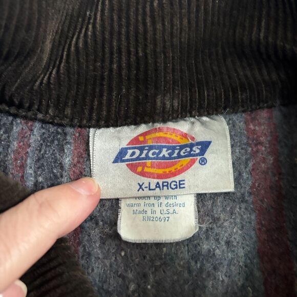 VTG Dickies Chore Coat Jacket Mens XL Green Blanket Lined 90s Farm Barn USA Made - Picture 4 of 8